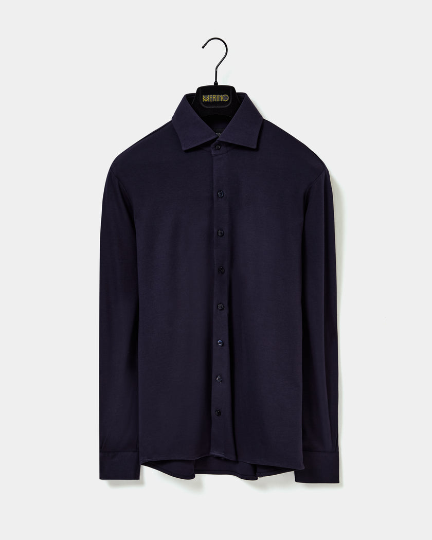 Camisa Pima Malha Marinho