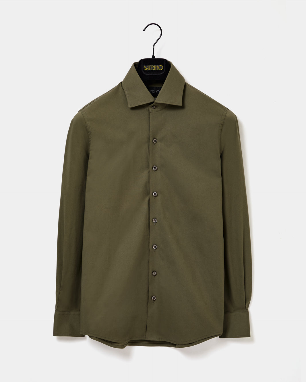 Camisa Stretch Verde Oliva