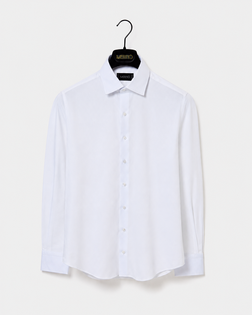 Camisa Texturizada Branca
