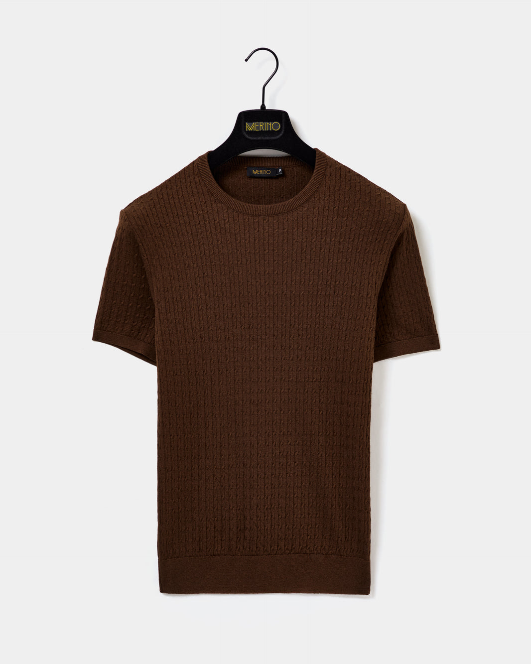 Camiseta Trançada Marrom