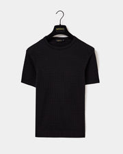 Camiseta Trançada Preta