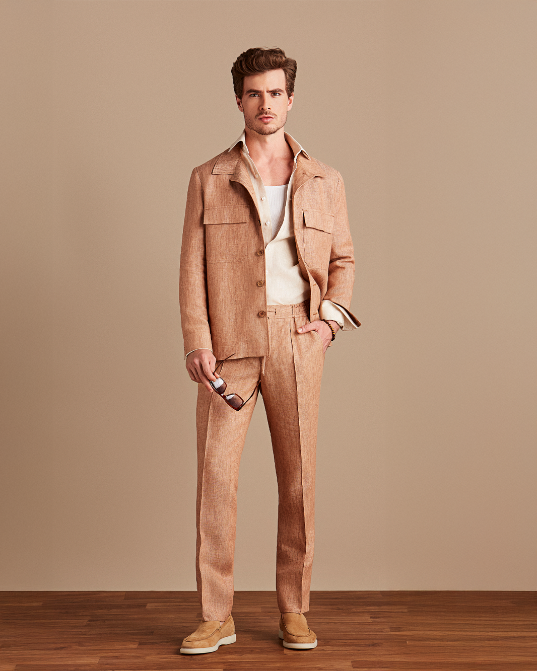 Calça 803 Linho Mocha