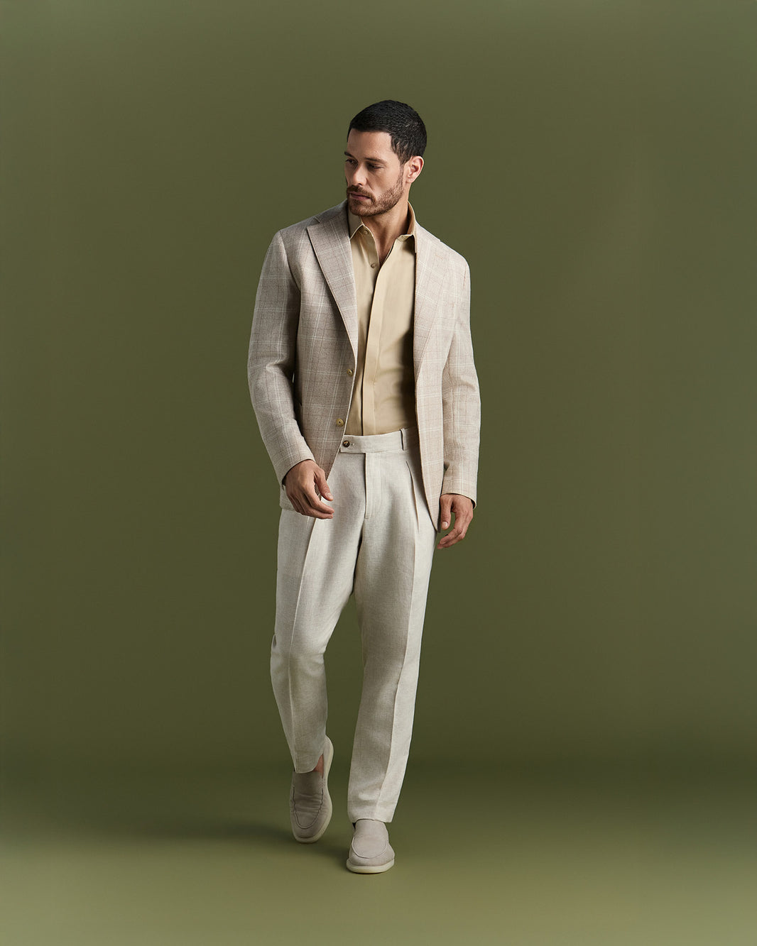 Blazer Drago Xadrez Bege