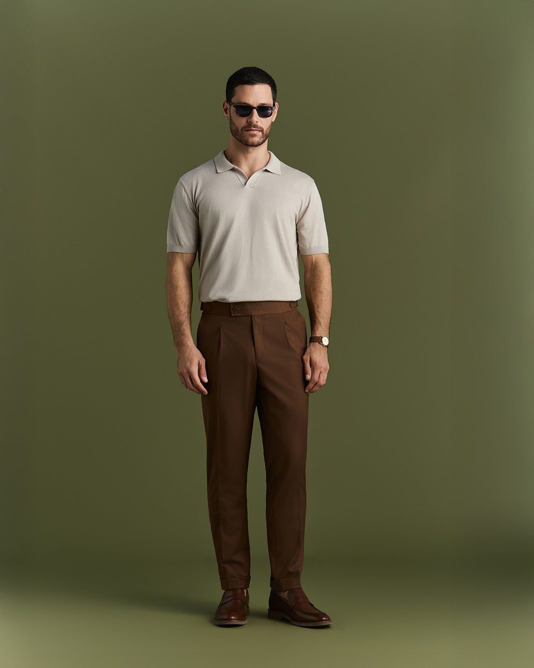 Calça Italiana Fibietta Marrom
