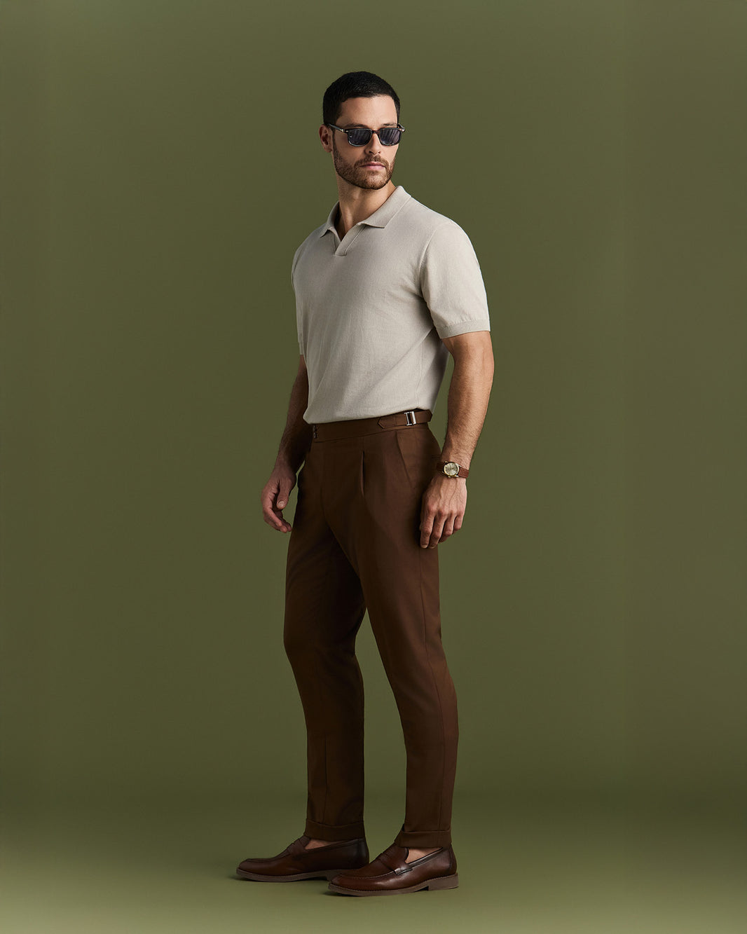 Calça Italiana Fibietta Marrom