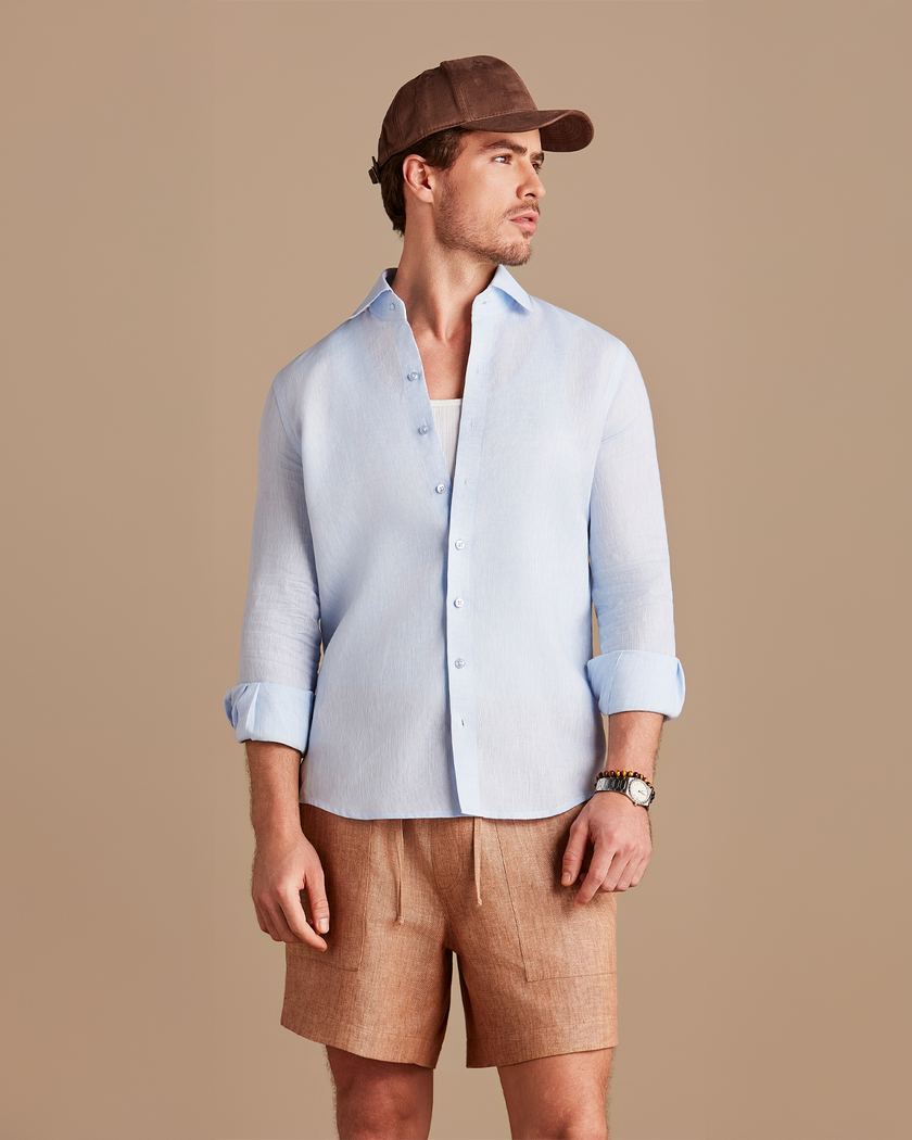 Bermuda Dunas Linho Mocha