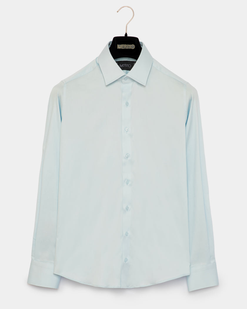 Camisa Algodão Azul Celeste