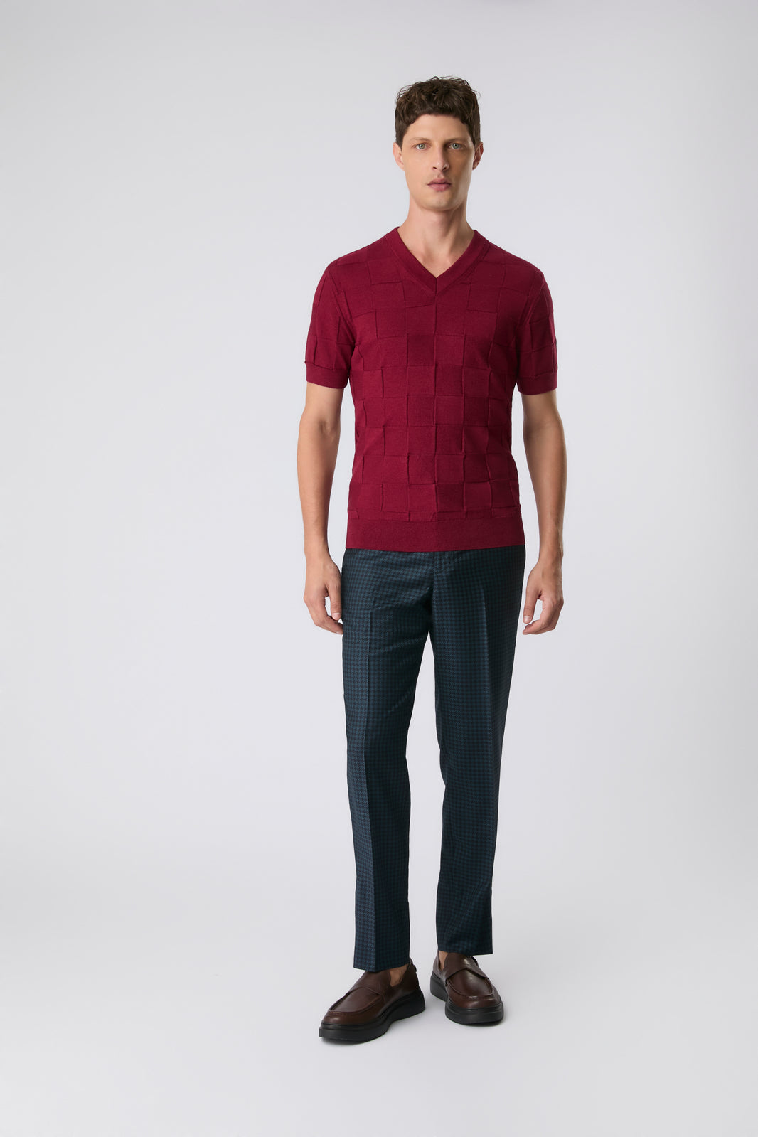 Camiseta Square bordô