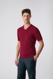 Camiseta Square bordô