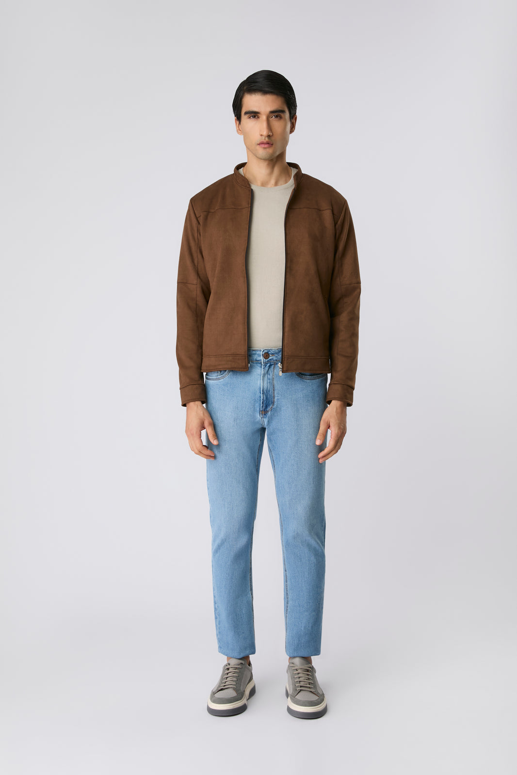 Jaqueta suede marrom