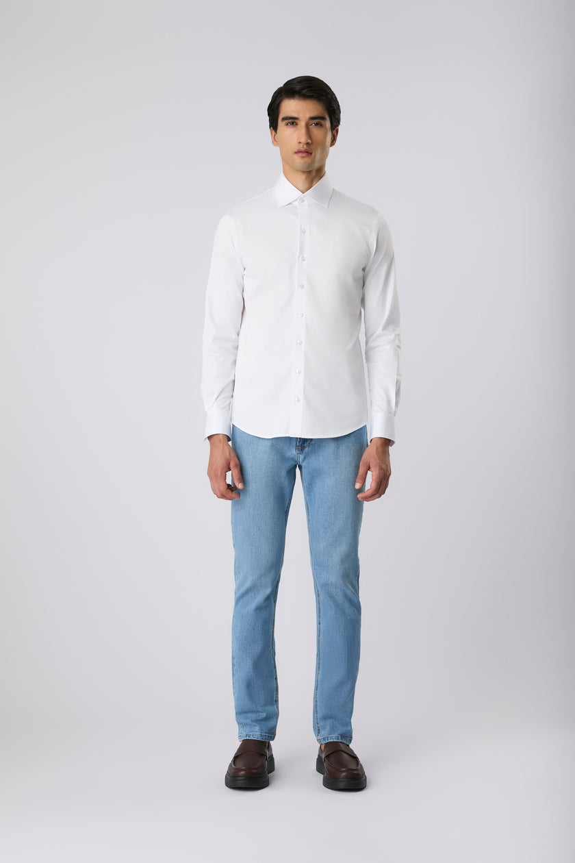 Camisa pima lisa branca