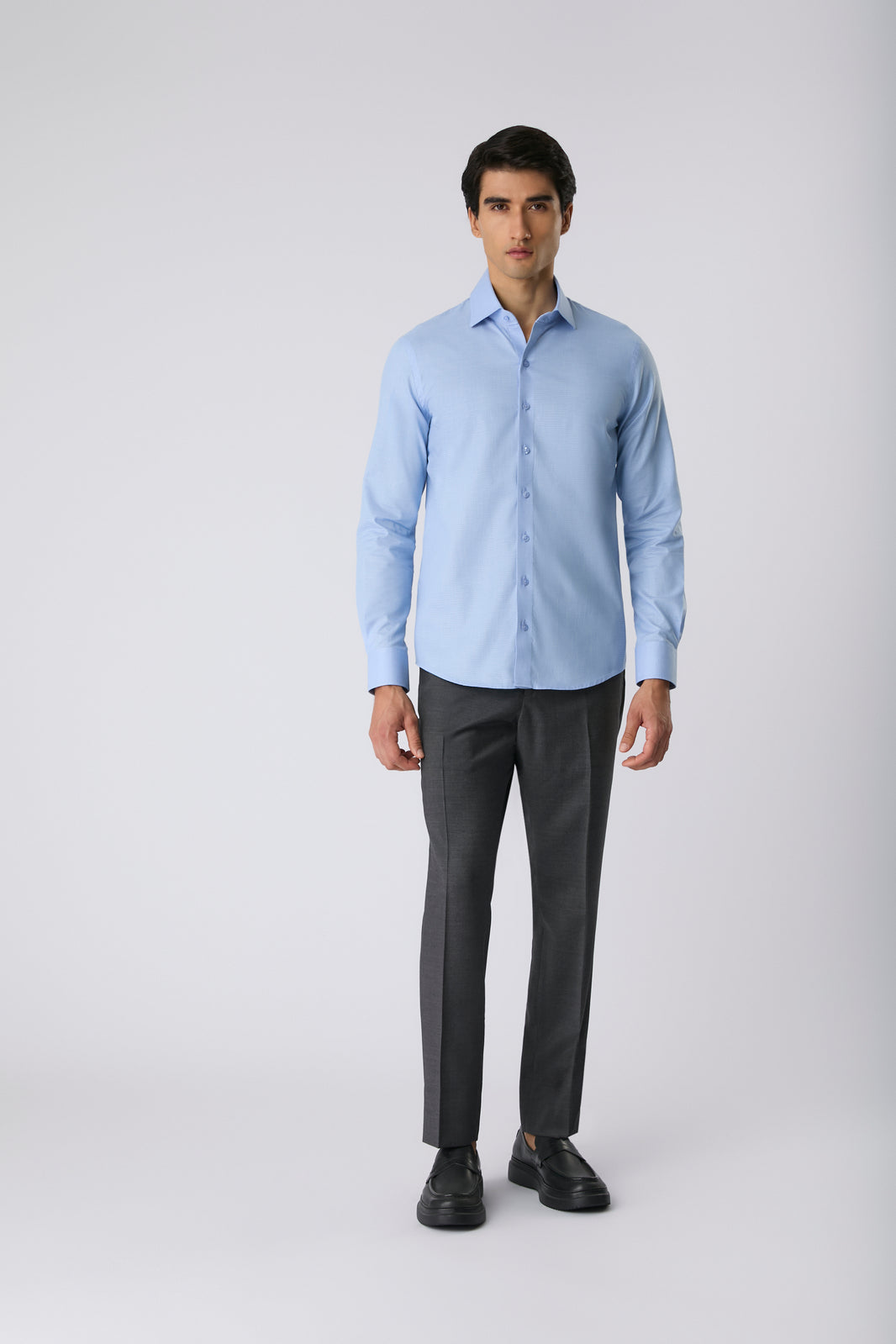 Camisa pima classic azul