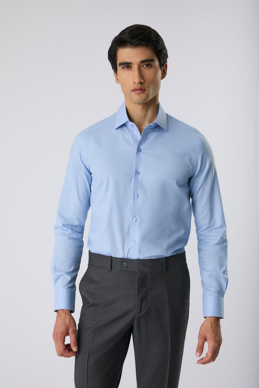 Camisa pima classic azul