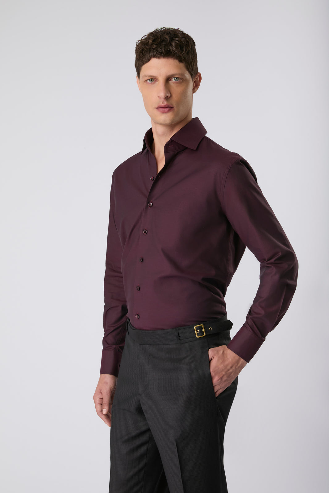 Camisa pima classic bordô