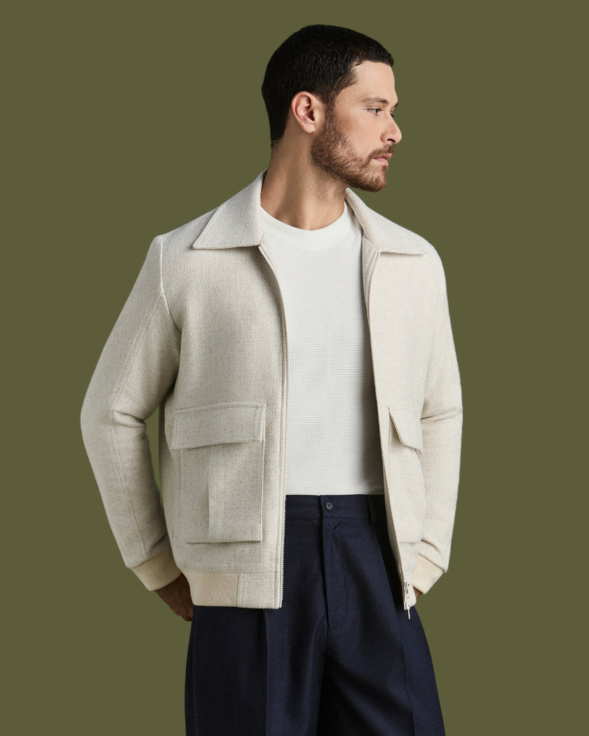 Bomber Land Off White