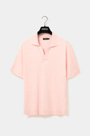 Polo jacquard rosa