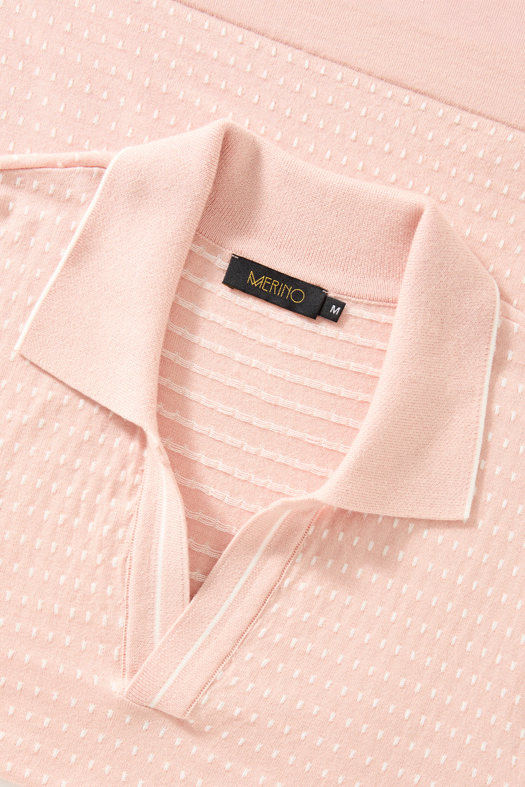 Polo jacquard rosa