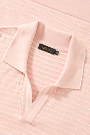 Polo jacquard rosa