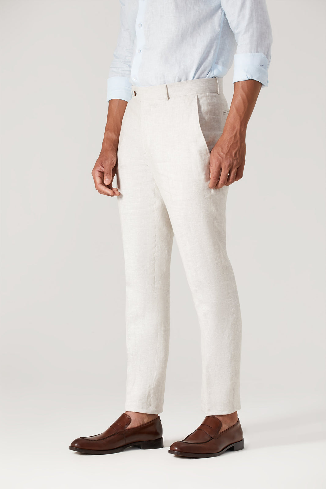 Calça Linho 100% - Off White