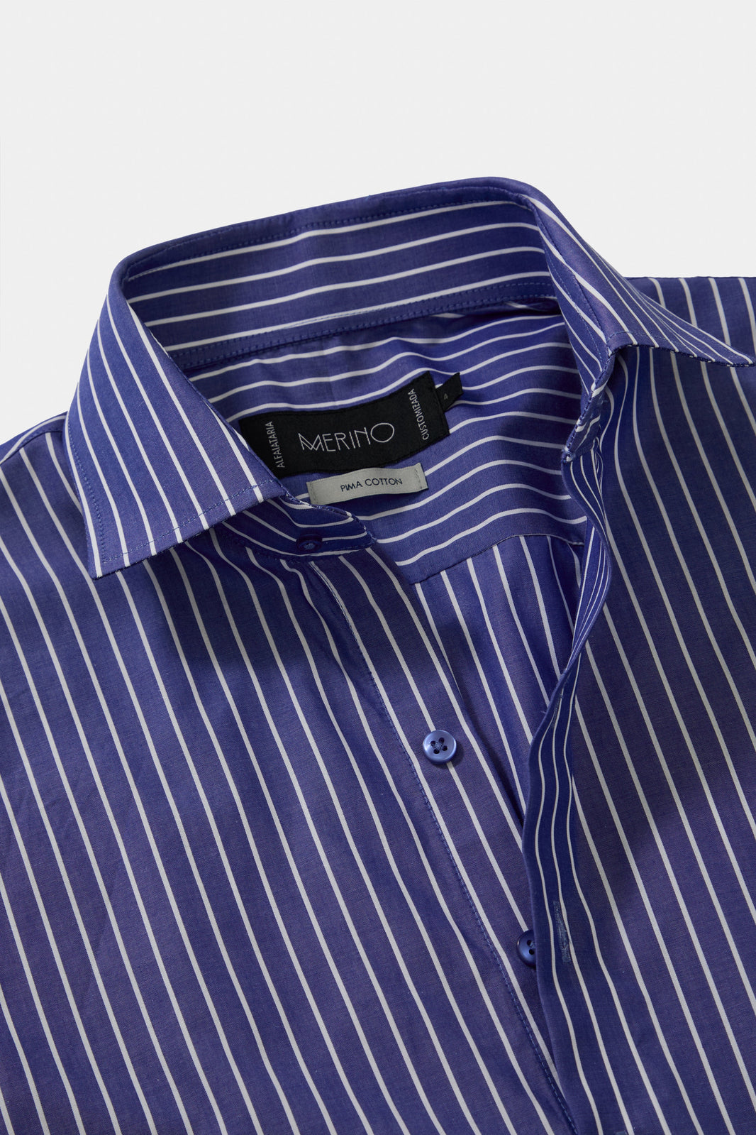 Camisa pima listrada azul