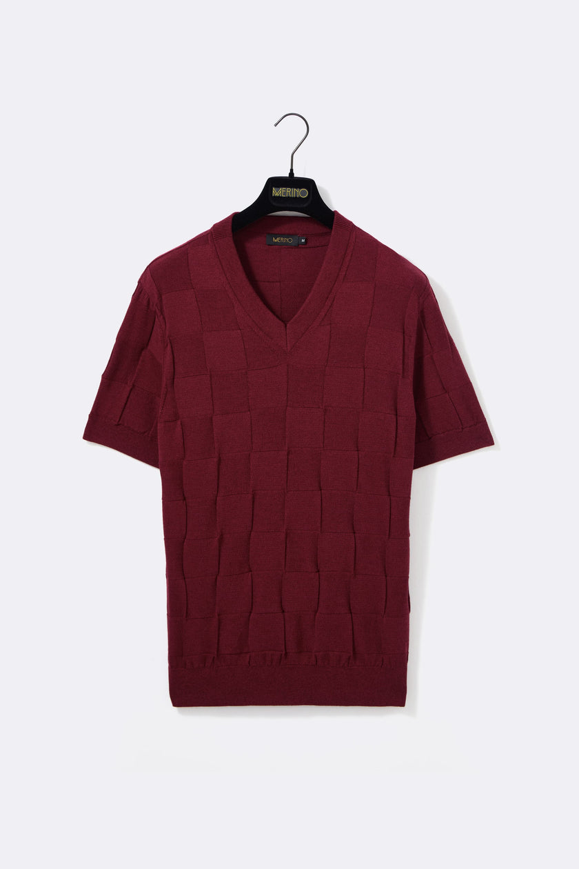 Camiseta Square bordô