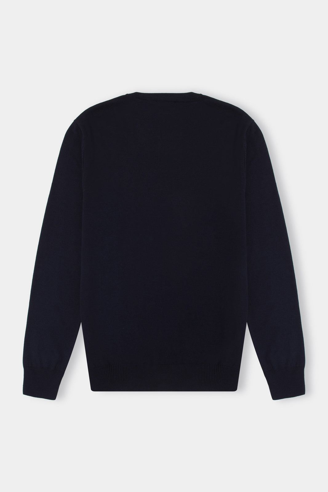 Suéter gola V marinho