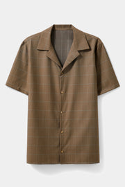 Camisa Arena caqui xadrez