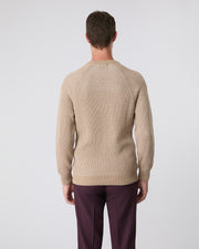 Suéter raglan bege