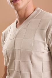 Camiseta Square bege