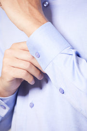 Camisa Algodão oxford azul