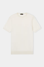 Camiseta tricô off white