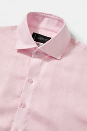 Camisa linho rosa