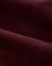 Jaqueta de couro chamois bordô