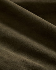 Jaqueta de couro chamois verde
