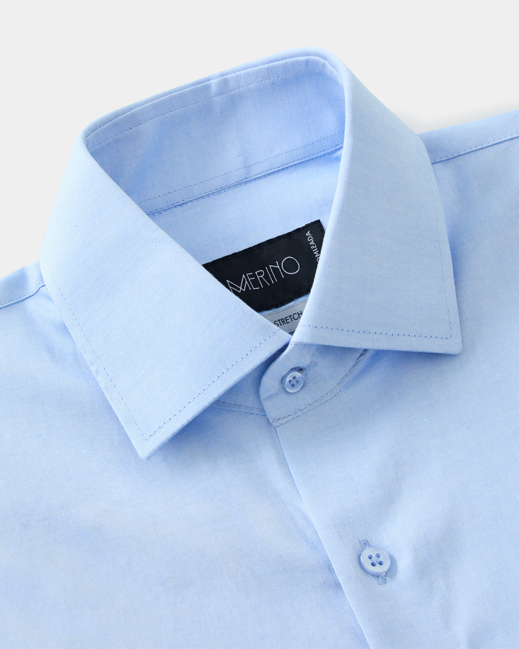 Camisa Algodão Stretch Azul