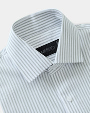 Camisa Listrada Cinza