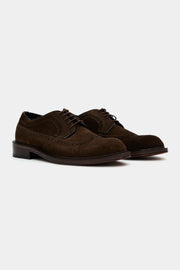 Sapato Brogue Camurça Marrom
