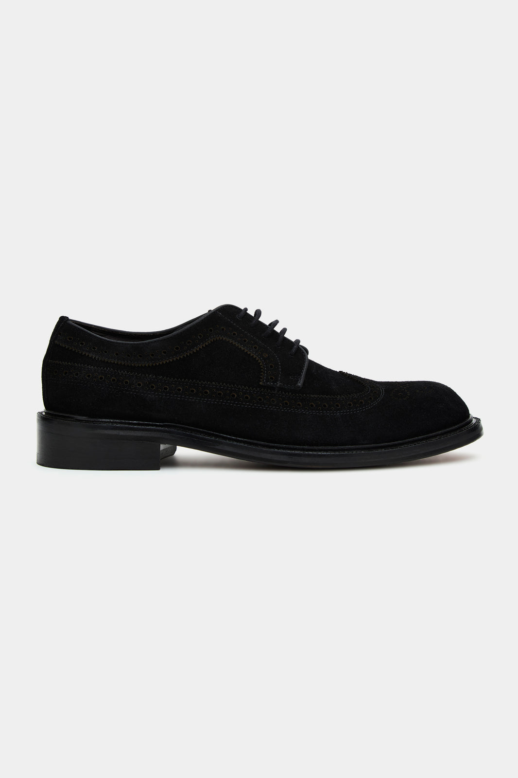 Sapato Brogue Camurça preto
