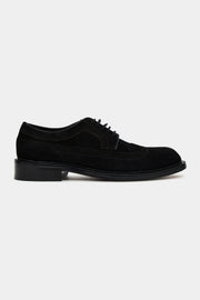 Sapato Brogue Camurça preto