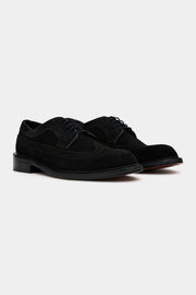 Sapato Brogue Camurça preto