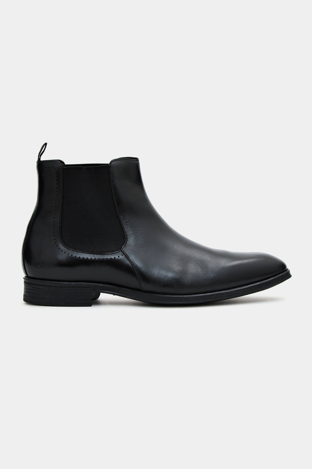 Bota Chelsea Couro Preta