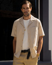 Camisa cubana MC caqui