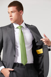 Costume Lã Super 120 Cinza Listrado